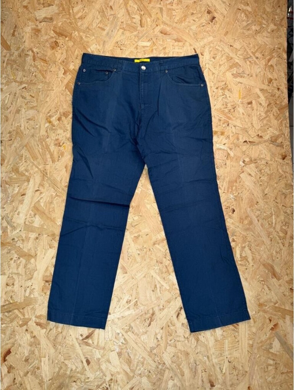 INC International Concepts Milan Slim Fit Linen Blend Pants Mens 33x30 Blue